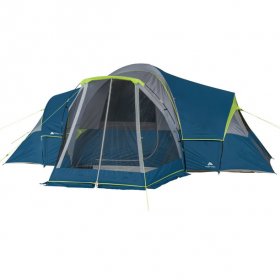 Ozark Trail 10-Person Family Camping Tent,with 3 Rooms and Screen Porch