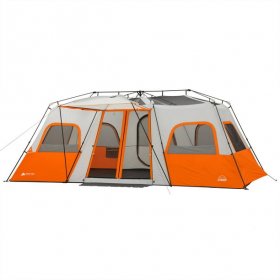 Ozark Trail 12 Person Instant Cabin Tent with Integrated LED Lights,3 Rooms,47.87 lbs