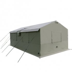 Ozark Trail 10-Person 20x10 Outdoor Wall Tent with Stove Jack,1 Room,Beige