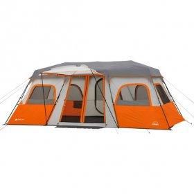 Ozark Trail 12 Person Instant Cabin Tent with Integrated LED Lights,3 Rooms,47.87 lbs