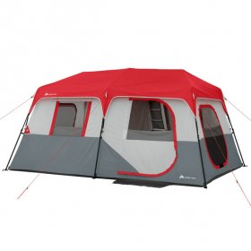 Ozark Trail 13' x 9' 8-Person Instant Cabin Tent with LED Lights,36.9274 lbs