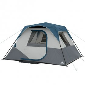 Ozark Trail 10' x 9' 6-Person Instant Cabin Tent with LED Light,19.38 lbs